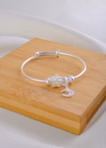Moonbeam Magic Baby Bangle (Silver) BABY01865 - Image 2
