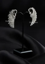 Moonfall Fringe Earrings (Silver) EAR002556 - Image 2