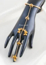 Moonlight Grace Hand Harness Haathphool (Yellow Gold) ACC002602 - Image 2