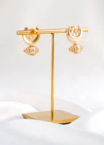 Moonlit Mandala Dangler (Yellow Gold) EAR002514 - Image 5