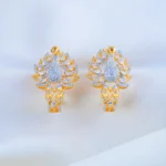 Morni Dazzle Half Bali Earrings (Yellow Gold) EAR001749