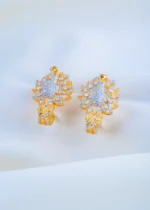 Morni Dazzle Half Bali Earrings (Yellow Gold) EAR001749 - Image 2