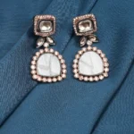 Mother Of Pearl Earrings (Dual Plating) EAR000610