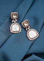 Mother Of Pearl Earrings (Dual Plating) EAR000610 - Image 2