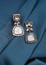 Mother Of Pearl Earrings (Dual Plating) EAR000610 - Image 3