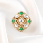 Mughal Garden Polki Ring (Yellow Gold) RING02505