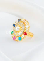 Multi Color Gold Plated Diamond Ring- RING02736 - Image 2