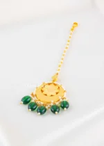 Multi Color Gold Plated Kundan Maangtika- ACC002804 - Image 4