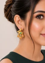 Multi Color Gold Plated Traditional Earrings- EAR002873 - Image 4
