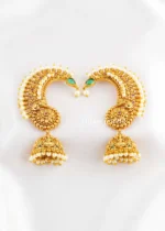 Multi Color Gold Plated Traditional Earrings- EAR002881