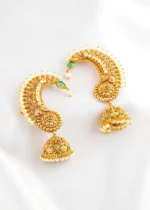 Multi Color Gold Plated Traditional Earrings- EAR002881 - Image 2