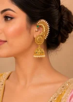 Multi Color Gold Plated Traditional Earrings- EAR002881 - Image 4