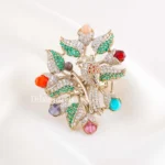 Multi Color Victorian Finish Diamond Ring- RING02897