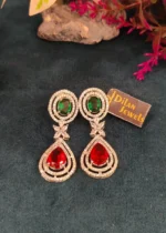 Multi-Colored Diamond Necklace Set- NEC27012302 - Image 2