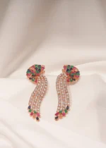 Multicolor Danglers (Rose Gold) EAR000436