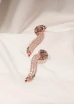 Multicolor Danglers (Rose Gold) EAR000436 - Image 4