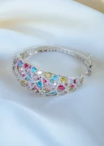 Multicolor Extravagant Bracelet (Silver) BRA001279 - Image 4