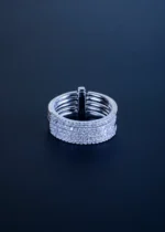Multiple Band Finger ring (Silver) RING01235