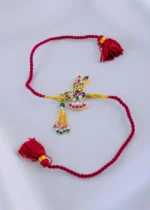 Murlidhar Rakhi Red Thread (Yellow Gold) RAK001949