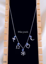 Mystic Charms Evil Eye Necklace (Silver) NEC002147
