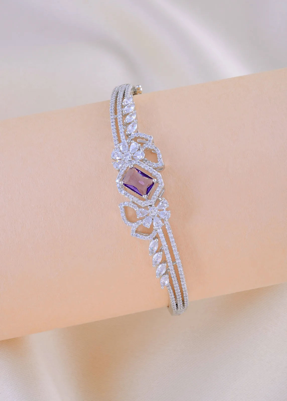 Mystic-Purple-Cuff-Silver-BRA001879a Mystic Purple Cuff (Silver) BRA001879 - Image 1