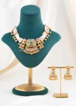 Classic Ghungroo Charm Bridal Necklace Set (Yellow Gold) NEC002492
