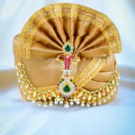 Navratna Sehra Kundan Kalgi for Men (Yellow Gold) KALGI1118