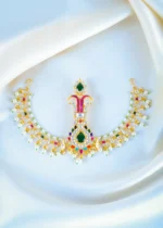 Navratna Sehra Kundan Kalgi for Men (Yellow Gold) KALGI1118 - Image 2