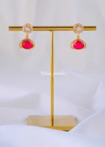Nayantara Layered Ruby Polki Set (Antique Gold) NEC002153 - Image 4