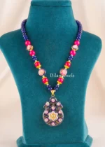 Neelkamal Necklace Set (Yellow Gold) NEC002725 - Image 2