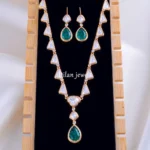 Nizam’s Grace Emerald Necklace Set (Yellow Gold) NEC002113