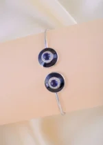 Noir Halo Blue Bracelet (Silver) BRA001860