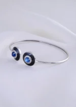 Noir Halo Blue Bracelet (Silver) BRA001860 - Image 3