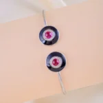 Noir Halo Red Bracelet (Silver) BRA001861