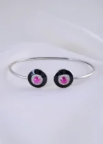 Noir Halo Red Bracelet (Silver) BRA001861 - Image 2