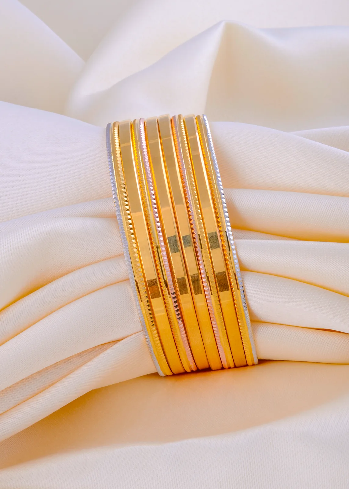 Noor-22K-Gold-Touch-Bangles-Yellow-Gold-BAN001837a Noor 22K Gold Touch Bangles (Yellow Gold) BAN001837 - Image 1