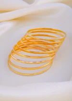 Noor 22K Gold Touch Bangles (Yellow Gold) BAN001837 - Image 4