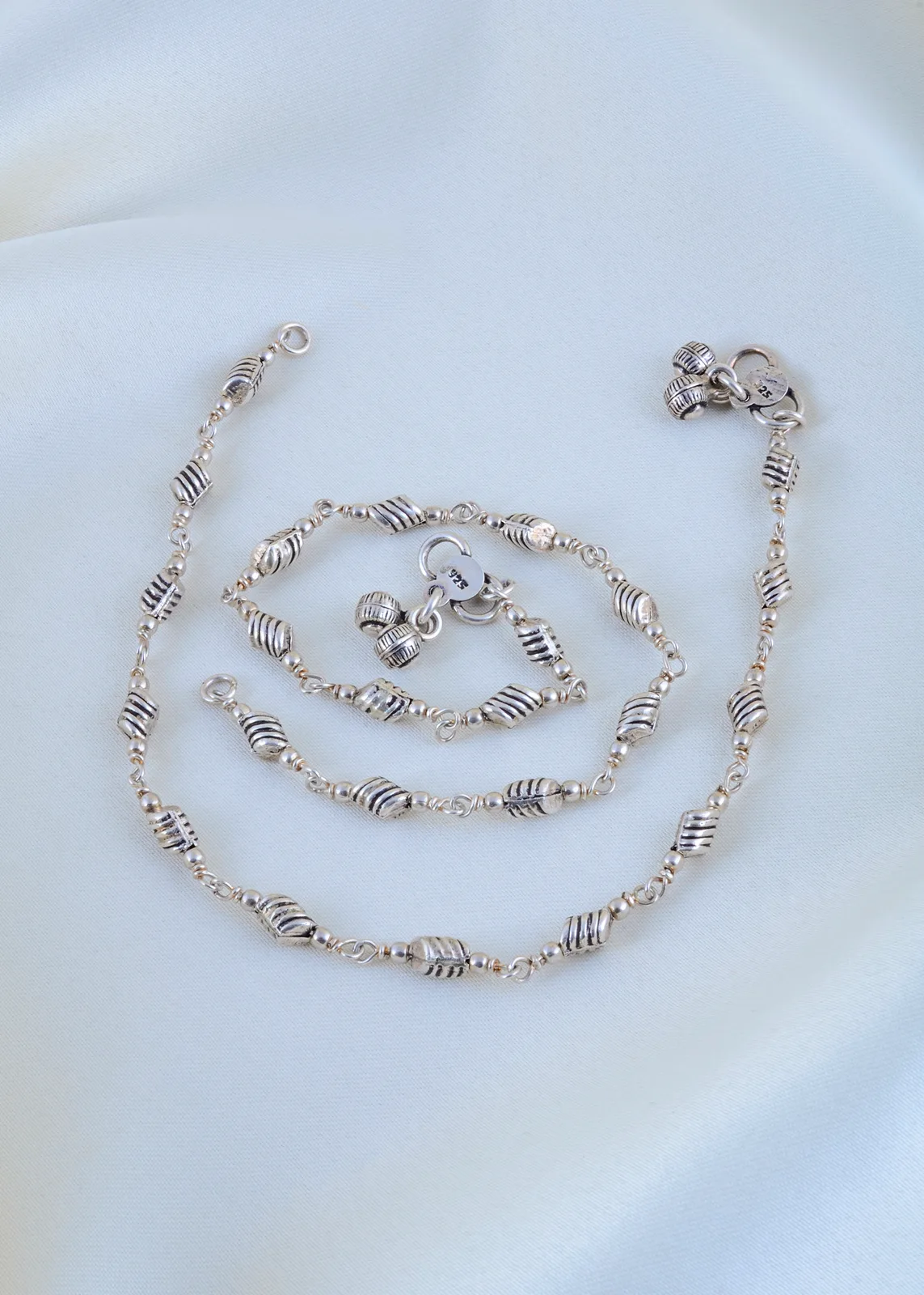 Noor-925-Anklets-Antique-Silver-ANK001686a Noor 925 Anklets (Antique Silver) ANK001686 - Image 1