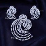 Noor Cascade Pendant Set (Silver) PSET02419