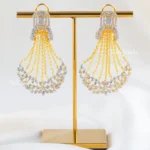 Rose Celestine Cascade Earrings (Yellow Gold) EAR002610