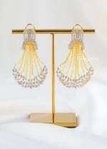 Rose Celestine Cascade Earrings (Yellow Gold) EAR002610