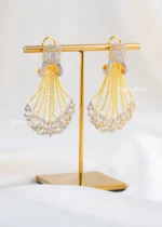 Rose Celestine Cascade Earrings (Yellow Gold) EAR002610 - Image 2