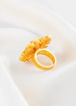 Noor-E-Kundan Statement Ring (Yellow Gold) RING02497 - Image 4