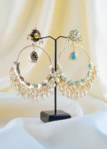 Noor Firoza Chandbali (Yellow Gold) EAR001657 - Image 3