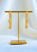 Noor Luxe Hoops (Yellow Gold) EAR001748 - Image 2
