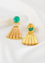 Noor Majesty Necklace Set (Antique Gold) NEC002679 - Image 3