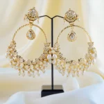 Noor Pearl Chandbali (Yellow Gold) EAR001656