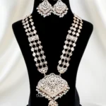 Noor Pearl Heritage necklace set (Micron Gold) NEC002622