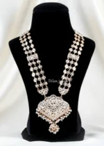 Noor Pearl Heritage necklace set (Micron Gold) NEC002622 - Image 2