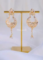 Noor Pearl Jadau Necklace Set (Yellow Gold) NEC002155 - Image 3